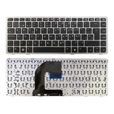 Teclado Negro Con Marco Plata Hp 8460p Elitebook 8460w