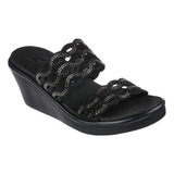 Sandalia Mujer Rumble On Elegant Day Negro Skechers