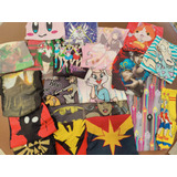  Lote Paca 20 Piezas Blusas Playeras Anime Gamer Marvel Dc