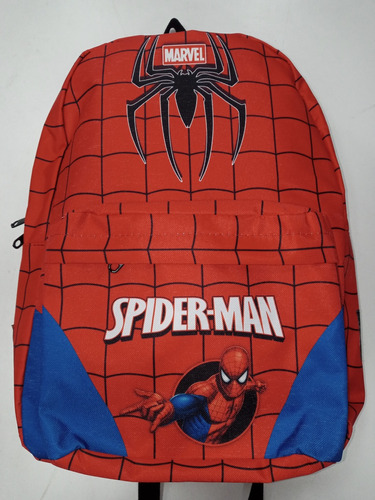 Mochila Escolar Spider Man Hombre Araña Impermeable 27 X 41 