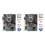 2 Placas Base B75 Btc Mining, Cpu, Ventilador De Refrigeraci