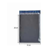 1000 Envelope Saco Plástico Eco Segurança Com Bolha 15x20