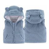 Chaqueta Para Niños Y Niñas, Chaleco Polar, Sin Mangas, Con