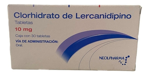 Clorhidrato De  Lercanidipino 10mg 30 Tabs
