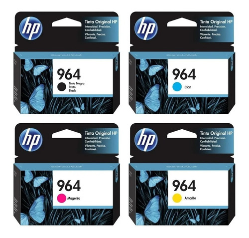 Combo De Cartuchos Hp 964 Cmyk Originales 3100 Paginas