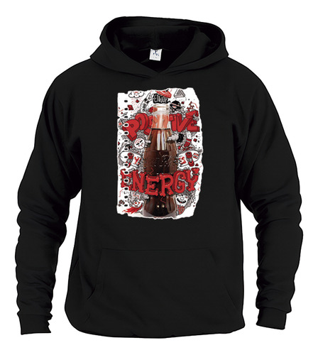 Sudadera Negra Unisex  Moda Cuaderno Ac760