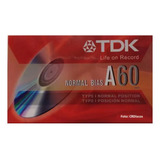 Cassette Audio Tape Tdk A60 Min Normal Bias Type I Sellado