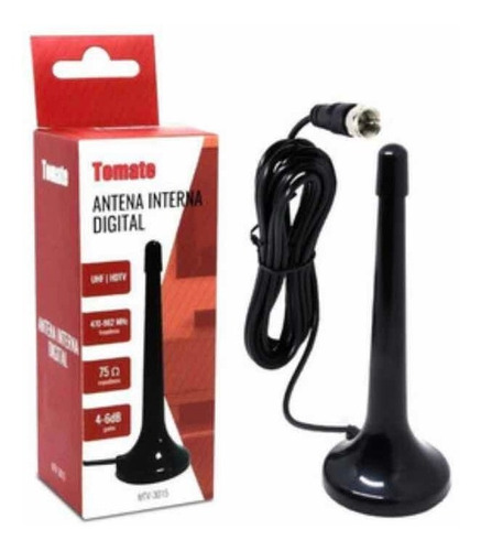 Mini Antena Digital Interna Hdtv Uhf Tomate - Mtv-3015