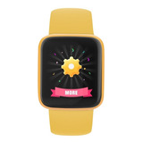 Smartwatch Relógio Inteligente  Macaron Color Amarelo Monito