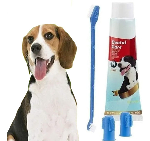 Kit Cepillo Crema Higiene Dental Para Mascotas Gatos Perro