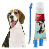 Kit Cepillo Crema Higiene Dental Para Mascotas Gatos Perro