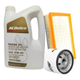 Kit Filtros + Aceite Acdelco Semi Chevrolet Onix Prisma 100%