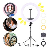 Iluminador Ring Light Hing Light 48cm Grande Potente + Tripe