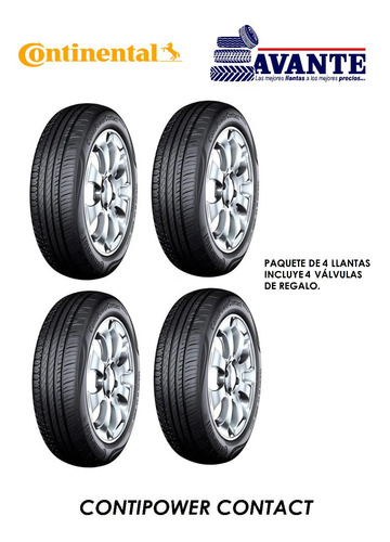 Llanta 185/65r14 Continental Contipowercontact 86t ( Paq. 4)