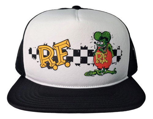 Boné Aba Reta Rat Fink California Mooneys Trucker Marinho