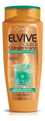 Shampoo L'oréal Paris Elvive Óleo Extraordinario Óleo De Amla En Botella De 680ml Por 1 Unidad