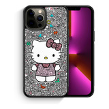 Funda Protectora Para iPhone Hello Kitty Garabatos Tpu Case 