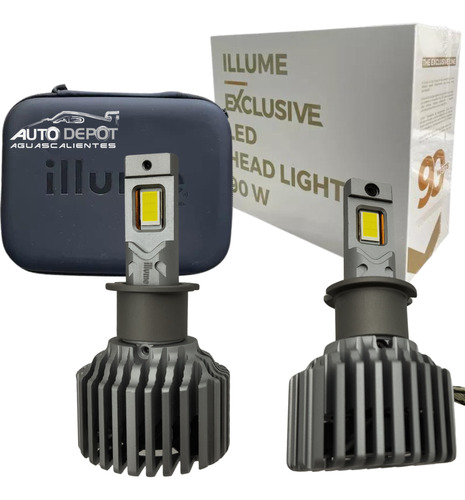 Focos Led Illume Exclusive 90w H1 H3 H7 H11 9005 9006 D2s