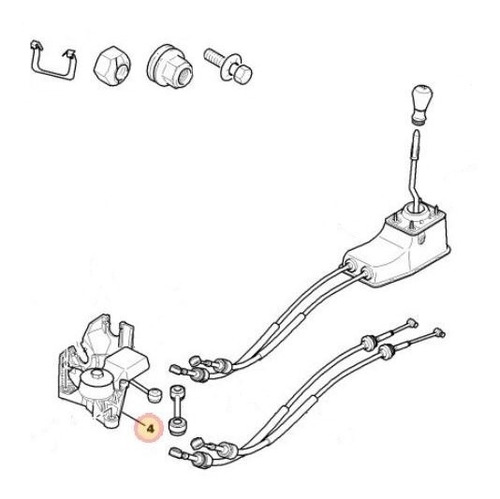 Platina Soporte Comando Velocidades Peugeot 206 2.0 N