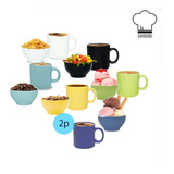 Jarro Mug Taza Desayuno Y Cerealero Oxford 360 Ml X2