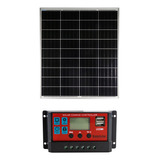 Cargador De Baterías De 12v Solar Rapido 100wp Con Reg. 10a