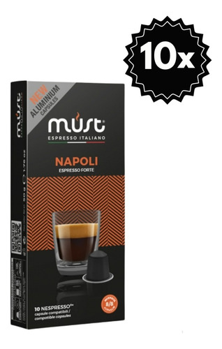 100 Cápsulas Must Napoli Para Nespresso