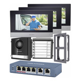 Kit De Videoportero Ip 2 Megapixel Para 3 Apartamentos, Hik