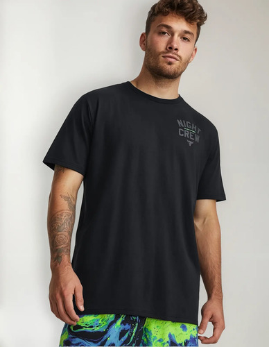 Playera Under Armour Project Rock Night Crew