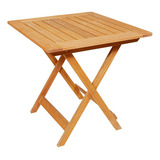 Mesa Plegable Arandu Madera Natural Exterior - Prestigio