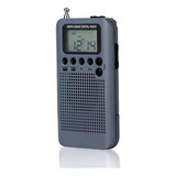 Radio Estéreo Portátil Am/ Fm Hrd-104 De Bolsillo Digital De