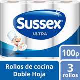 Rollo Cocina Sussex Ultra 300 Paños X Pack