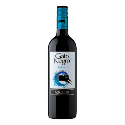 Vinho Gato Negro Merlot 750mL | MercadoLivre
