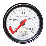 Manómetro Aceite Mecánico Blanca Orlan Rober 415 H 100