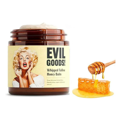 Evil Goods Crema De Sebo De Res Y Miel Balsamo Original Seca Día/noche