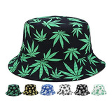 Inogih Reversible Bucket-hat Marijuana-cannabis Weed Foldble