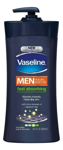 Vaseline Loción Hombres Body & Face, Fast Absorber 