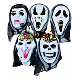 10 Mascaras De Halloween Con Capucha Scream Esqueleto