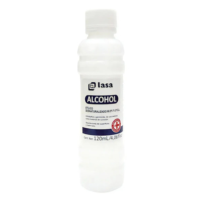 Alcohol Etílico Desnaturalizado Lasa 120ml