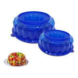 Duo Moldes Gelatina Rosca Desmontables (1.7l-777ml) Azul