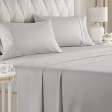 Cama Sábanas Y Fundas - Queen Size Sheet Set - 4 Piece Set -