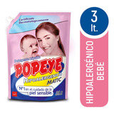 Popeye Hipoalergénico Detergente Líquido Doy Pack - 3l