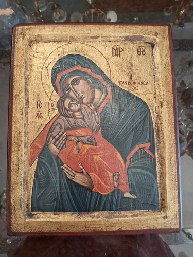 Arttian. Antiguo Gran Icono Griego Madre De Dios