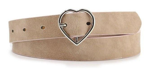 Cinturón De Mujer Hebilla De Corazón