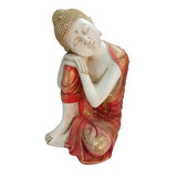 Estatueta Buda Hindu Sidarta Gautama Sonhador Sentado 35 Cm 