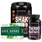 Batido Shake Mix Quema Grasa Thermogenic Café Verde Genetic