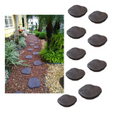 Kit 5 Caminhos Para Jardim Marrom Pisante Grama Plástico