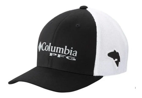 Gorra Columbia Pfg Malla Ajuste Elastico En Negro | Envío gratis