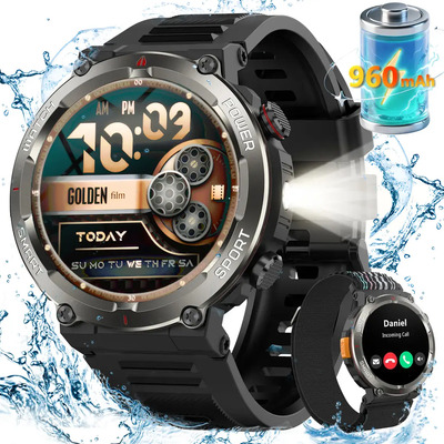 Reloj Smartwatch Inteligente Blackview W50 Color Negro Smart Watch Para Hombre Con Bluetooth Llamadas Tactico Deportivos Ip68 Impermeable Resistente Al Polvo A Los Golpes Y Al Agua | Envío gratis