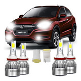 Kit Lampadas Super Led Honda Hrv 2015 A 2018 Farol E Milha