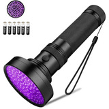 Linterna Ultravioleta 100 Led Uv Usa Pilas Múltiples Usos